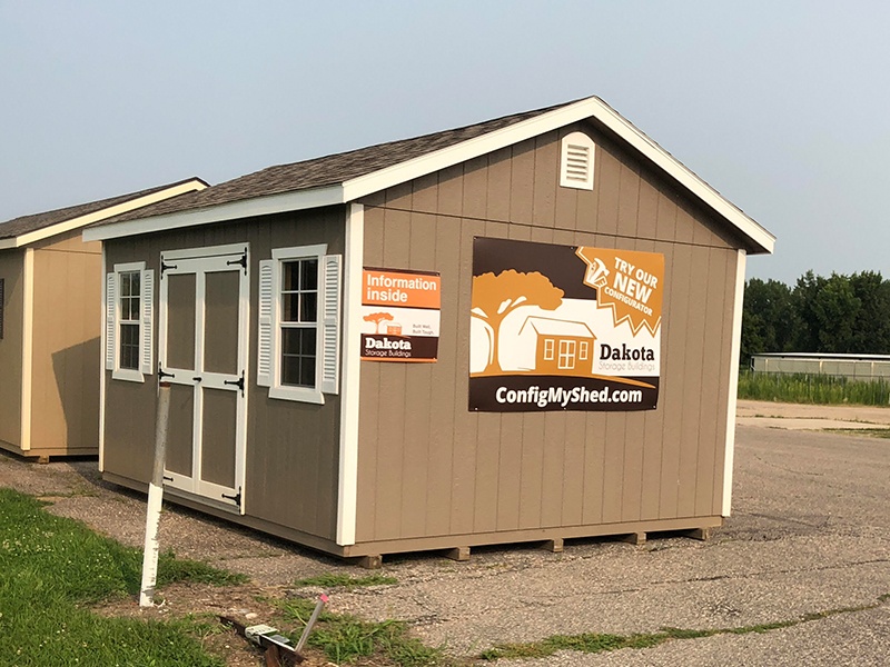 Dakota Storage Buildings' Marshall, Minnesota Shed Display Lot